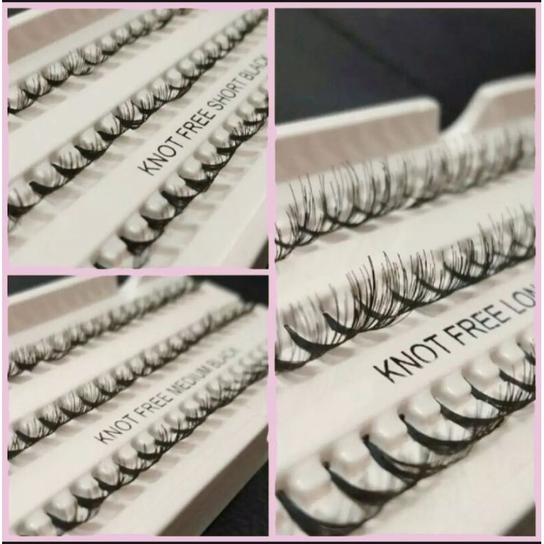 Bulu mata tanam knotfree-Bulu mata extra tebal-Bulu mata tanam lentik