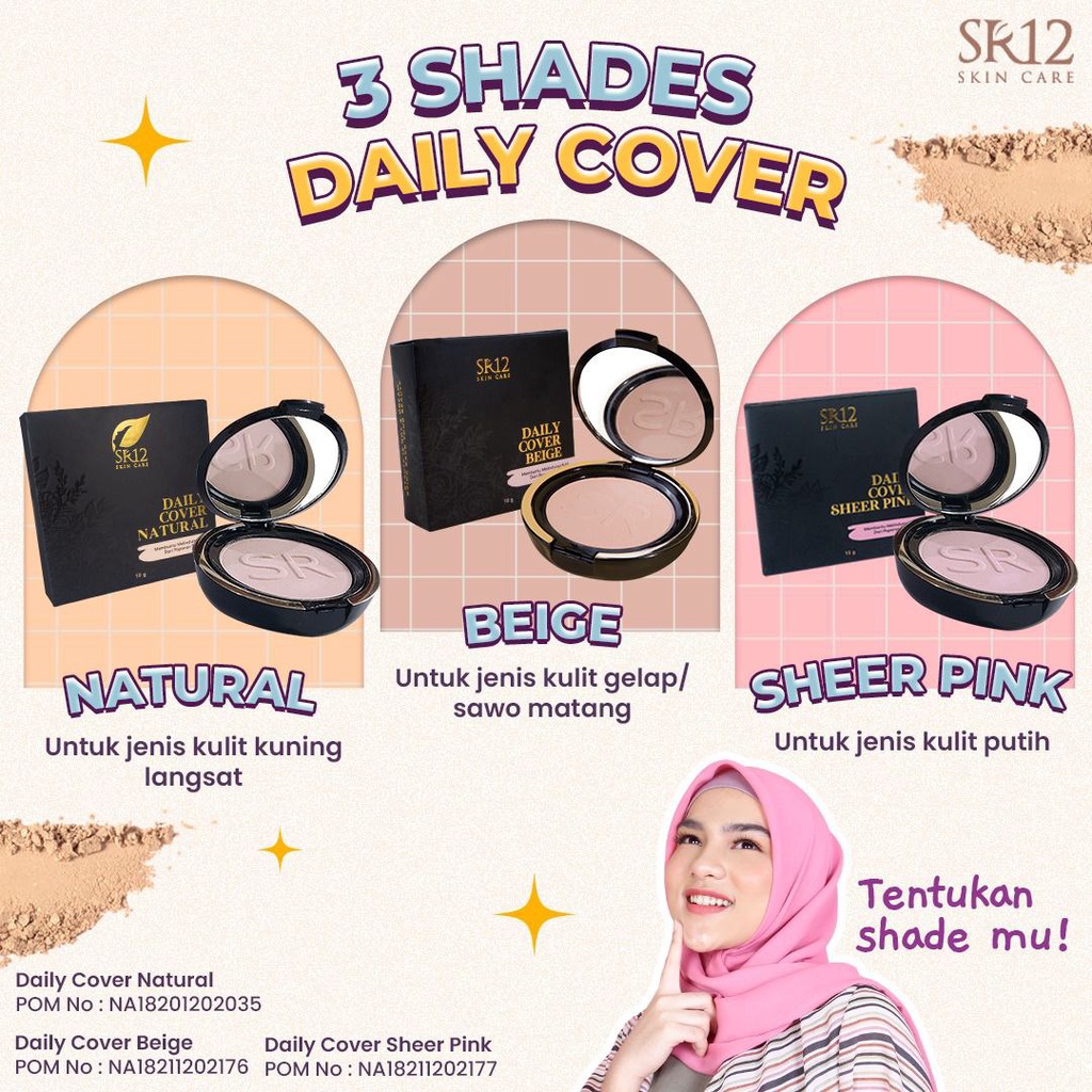 TERLARIS..!! BEDAK EXCLUSIVE COMPACT POWDER SR12 BPOM AMAN / BEDAK PADAT SR 12 + FOUNDATION / +SPF 25