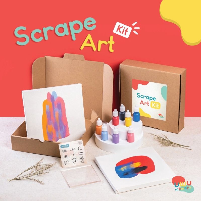 

DIY Scrape Art Paint Kit 4 Warna