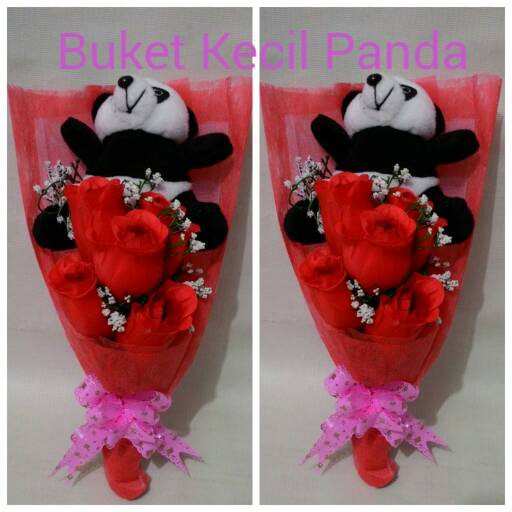 (READY) Buket boneka kecil panda/ buket bunga / buket valentine / handbouqet