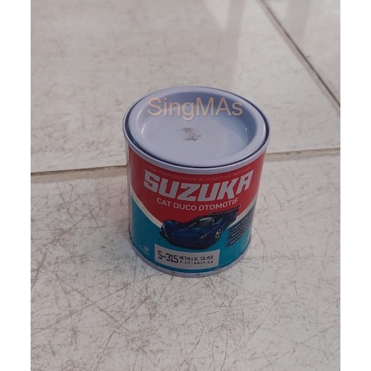 Cat SUZUKA S315 METALLIC SILVER 200cc Metalik Duco/Mobil/Mebel/Pagar/Furnitur/Besi Perak Metalik