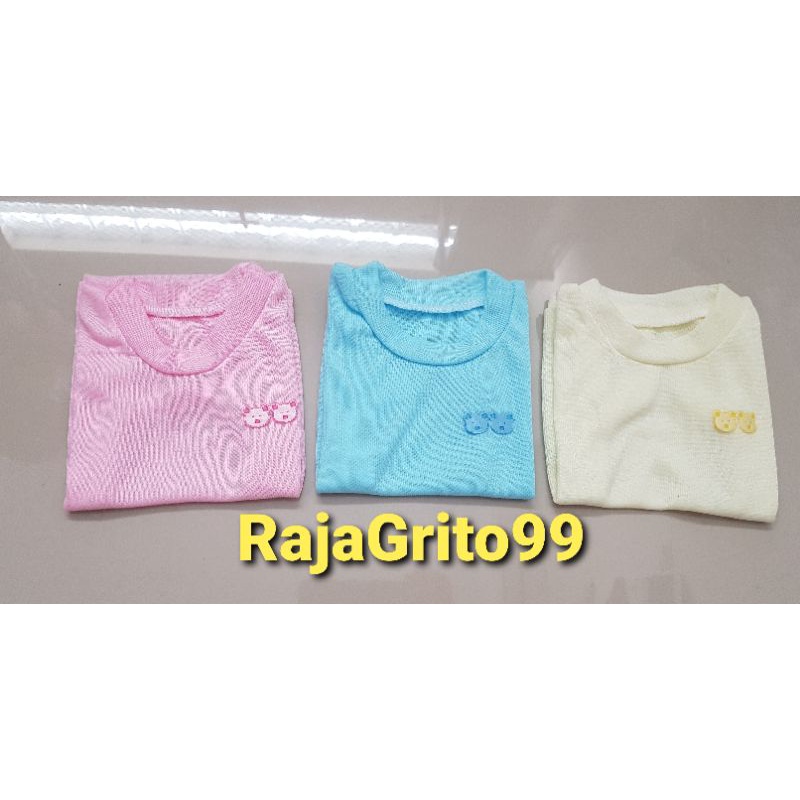 Kaos Lengan Pendek Bayi / Kaos Bayi Warna Aplikasi - Baju atasan bayi