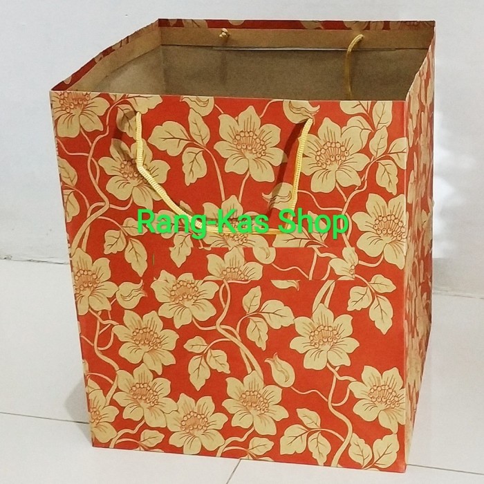 

(TERLARIS) Paperbag Batik Kue XL Besar 30x30 samson doff HPS302
