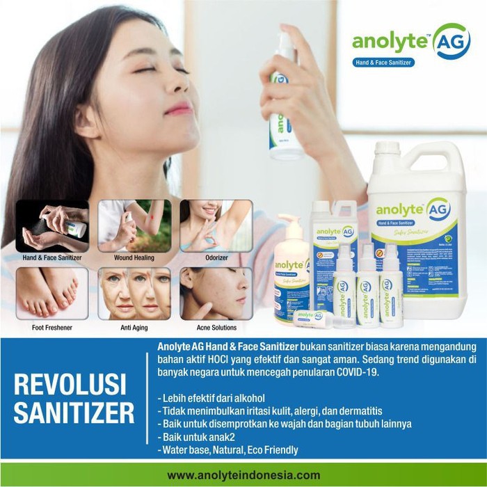 Hand Sanitizer plus skincare Food Grade Anolyte AG. Hand Sanitizer Anak. Hand Sanitizer Spray 100ml