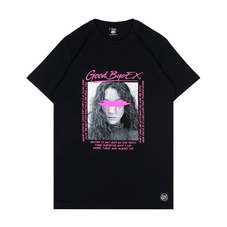 GOOD BYE EX KAOS / T-SHIRT LIE BLACK