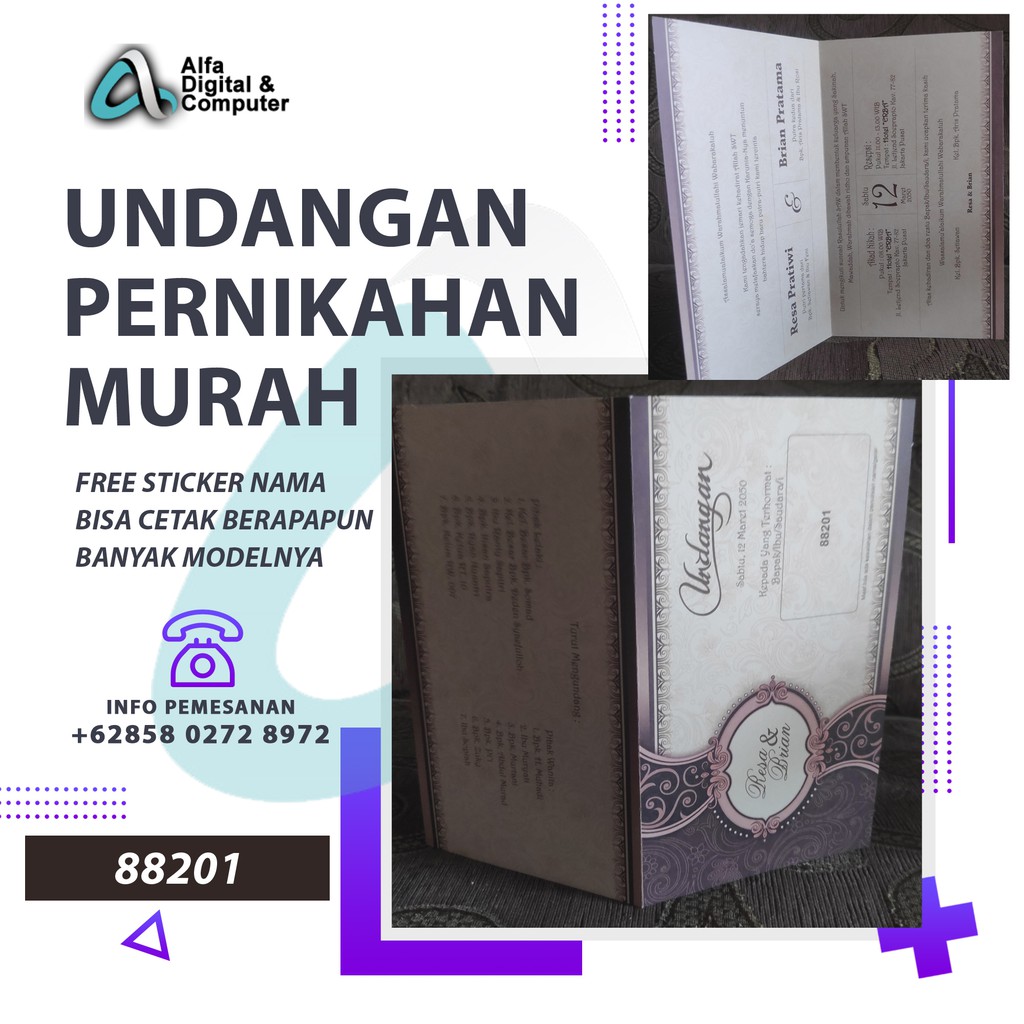 UNDANGAN MURAH ERBA 88201