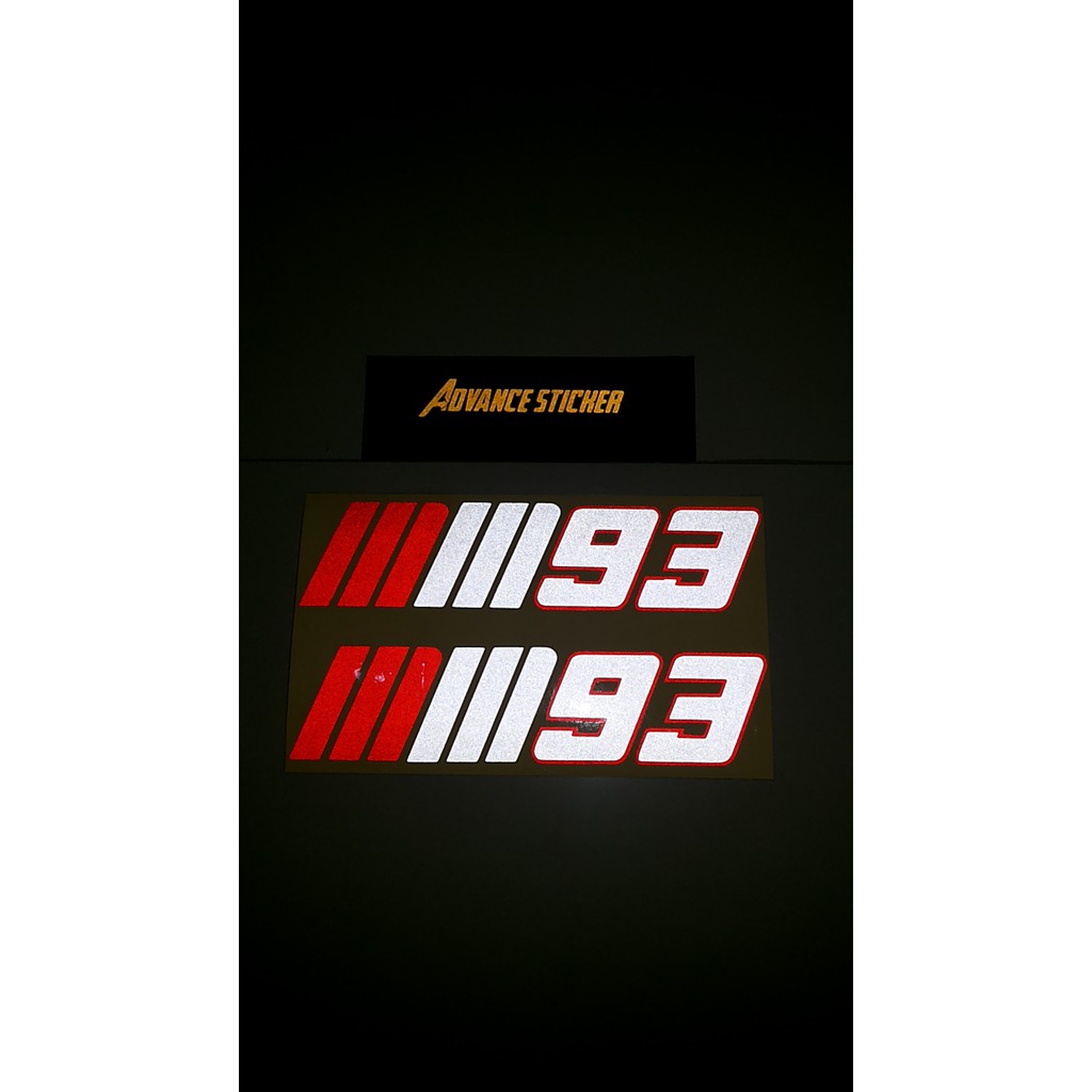 (stiker) sticker motor marquez logo