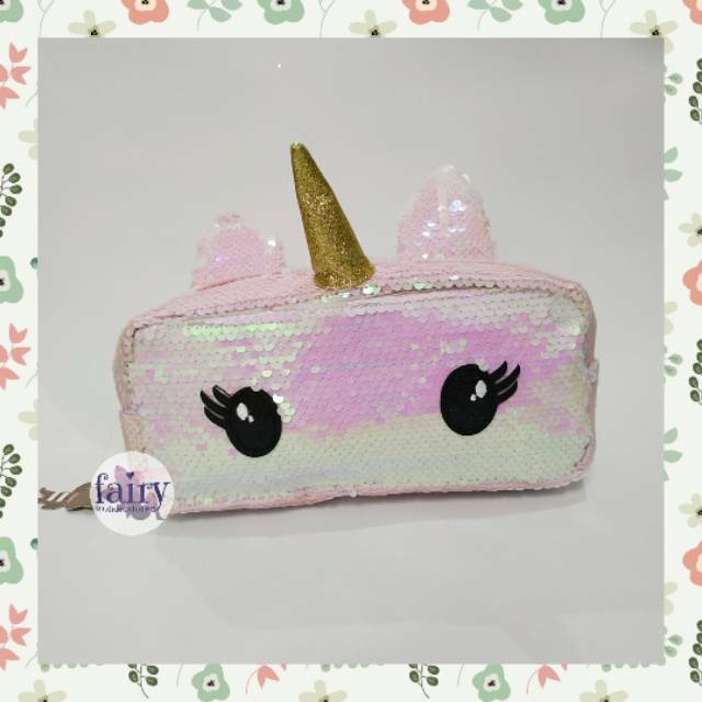 

TEMPAT PENSIL KOTAK PENSIL PENCIL CASE UNICORN SEQUIN BISA GANTI WARNA BUKAN SMIGGLE