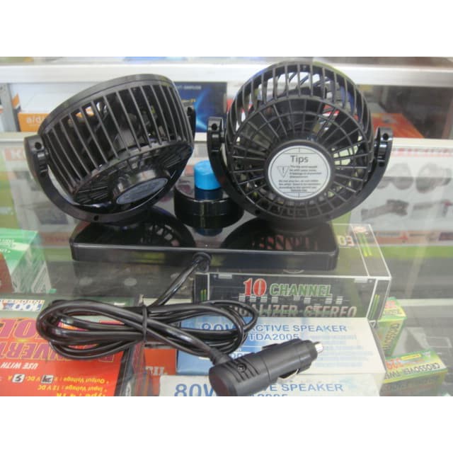 Kipas Angin Mobil DC Lighter 24V Colok Rokok Fan Double Blower