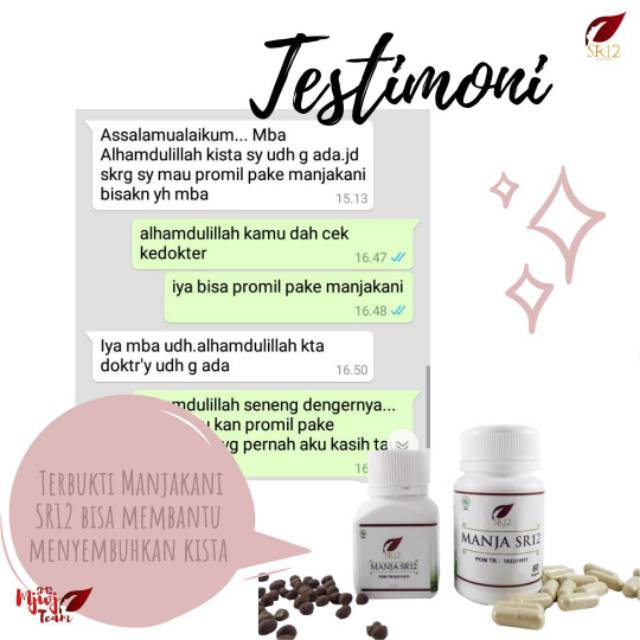 PELANCAR HAID AMPUH  MANJA SR12/ SR12 HERBAL /OBAT KEPUTIHAN/ KISTA / PROMIL BPOM