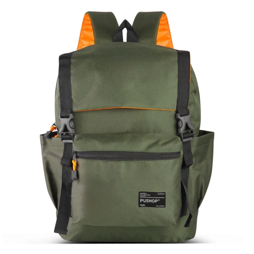Tas Ransel Sekolah Kerja Kuliah Backpack Pushop Casual Pria Brody PUSHOP AUTHENTIC