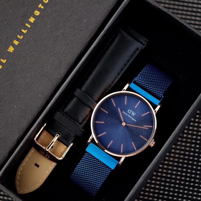 NEW PRODUCT JAM TANGAN PRIA DANIEL WELLINGTON DW MAGNET MAN BLUE ROSEGOLD TERLARIS