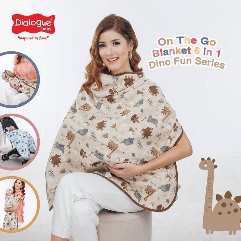 Dialogue Baby On The Go Blanket 6 in 1 Selimut Bayi 6 Fungsi DFB0044 Dino Fun Series - DGB3221 DGB3309