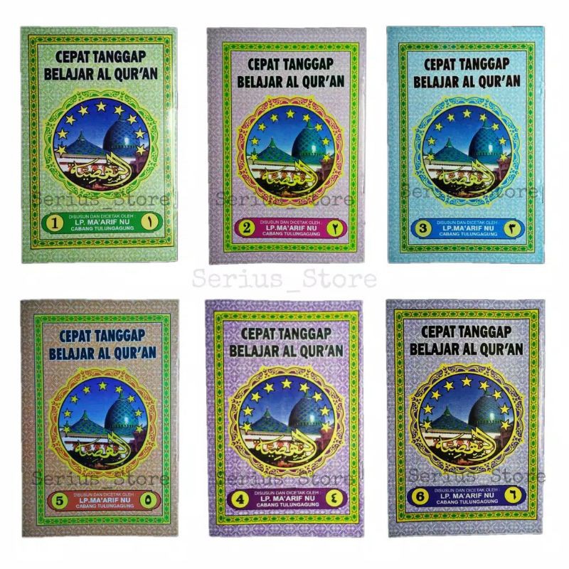 Cepat Tanggap Belajar Al quran An nahdliyah paket jilid 1-6
