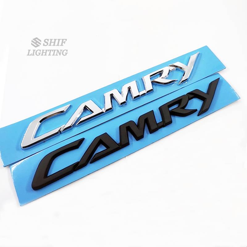 1pc Stiker Emblem Logo Camry Bahan Abs Untuk Bagasi Belakang Mobil Toyota Camry