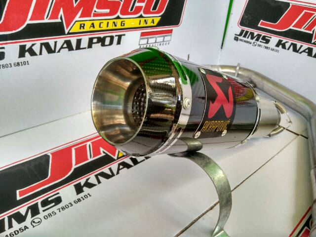 Knalpot Akrapovic GP Lorenzo Vixion cbr150 mxking gsxr r15 xabre newcb150 FU mx bison dll-5