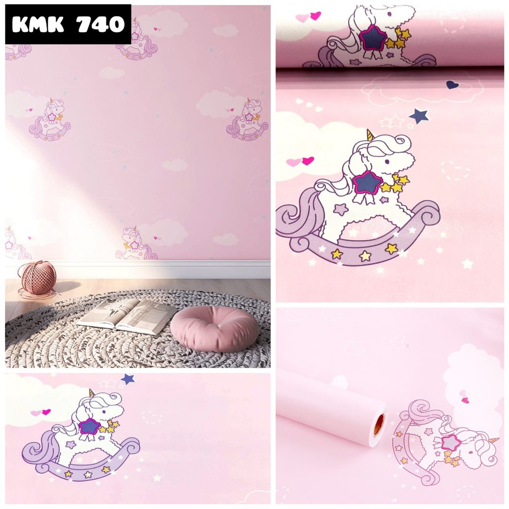 WALLPAPER WALPAPER WALLSTICKER WALL STIKER WALLSTIKER SETIKER KMK 740 901 WALLPEPER PAPER STICKER DINDING KARTUN KARAKTER MY LITTLE LITLE PONY KUDA PONI UNICORN UNICRON PINK WALLPEPER DEKOR DEKORASI RUMAH RUANG KAMAR TIDUR ANAK ANAK CEWEK BABY PREMPUAN