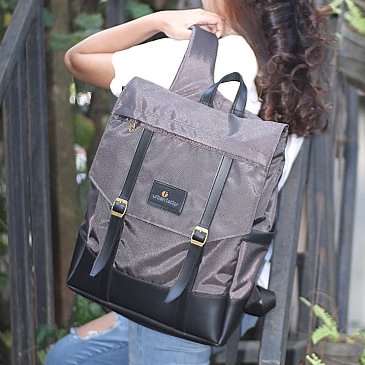 HIGHWAY BROWN |ManNeedMe x URBAN| Tas Ransel Punggung Pria Wanita Backpack ORIGINAL