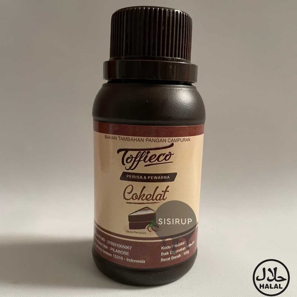 Toffieco Coklat 100 ML / Tofico Chocolate / Perisa / Pewarna / Pasta / Tofiko Cokelat