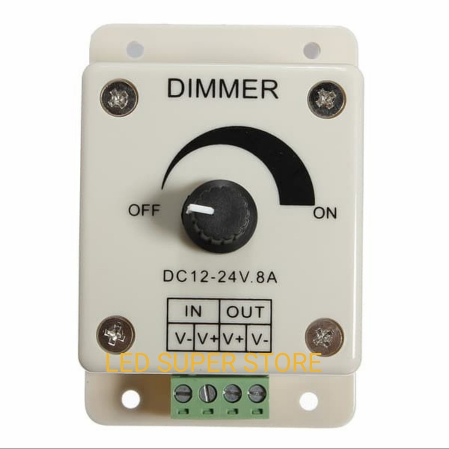 Dimmer Lampu LED DC 12V - 24V 8A Peredup