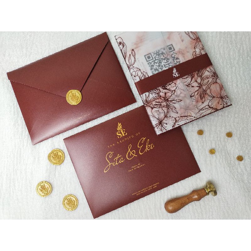 UNDANGAN NIKAH SATUAN TANPA MINIM ORDER KHUSUS LINK ORDER 30 PCS UNDANGAN HARDCOVER AMPLOP