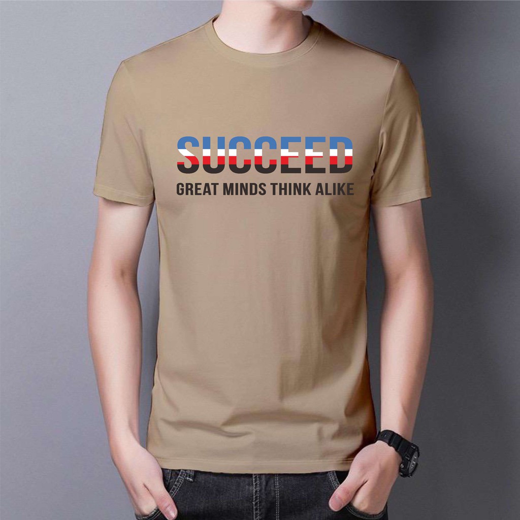 BS/COD/BAJU KAOS TANGAN PENDEK SUCCEED/PRIA/REALPICTURE