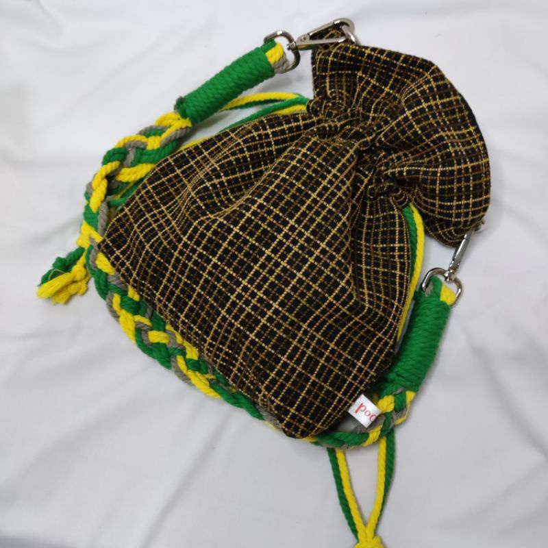 Bucket Bag Macrame Olive