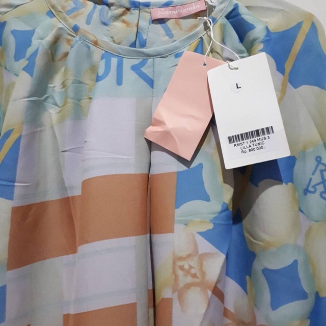 Lila tunik mustard L ria miranda