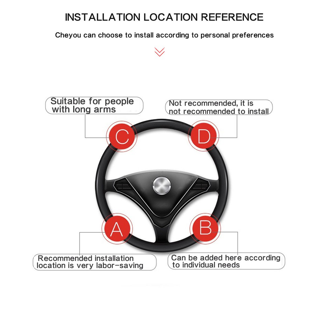 Wheel Booster Handle Knob Power Universal Spinner Steering Wheel Ball Car