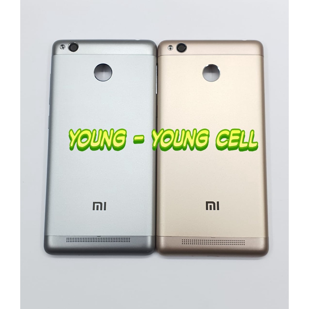 BACKDOOR XIAOMI REDMI 3S / REDMI 3 PRO BAHAN METAL / BACK COVER / TUTUP BELAKANG / BATERAI