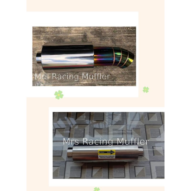 KNALPOT JS RACING + RESONATOR