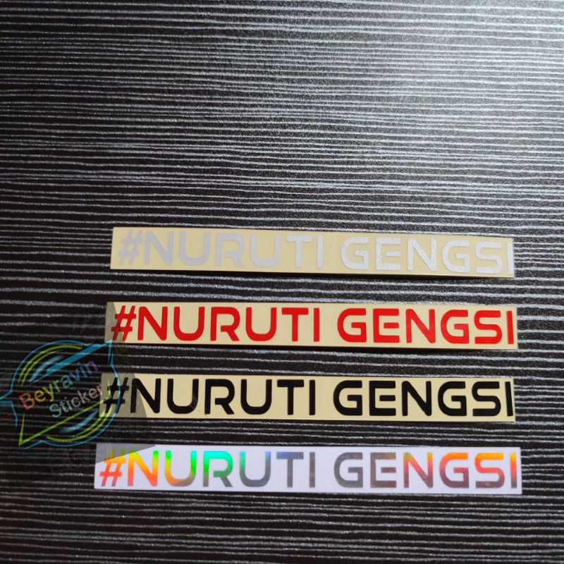 STICKER NURUTI GENGSI CUTTING