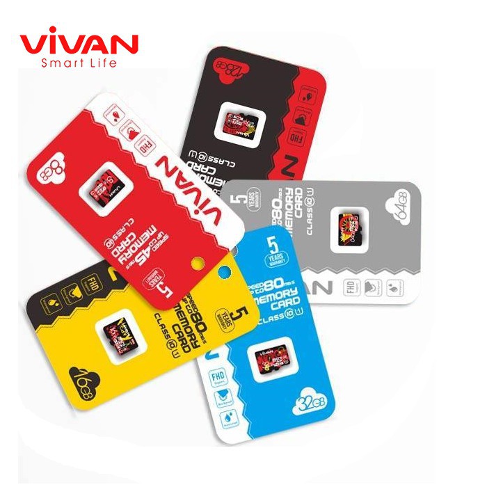 Micro SD VIVAN V128U10 128GB Memory Card Class 10 TF Card Speed 10MB/S - Garansi Resmi 5 Tahun