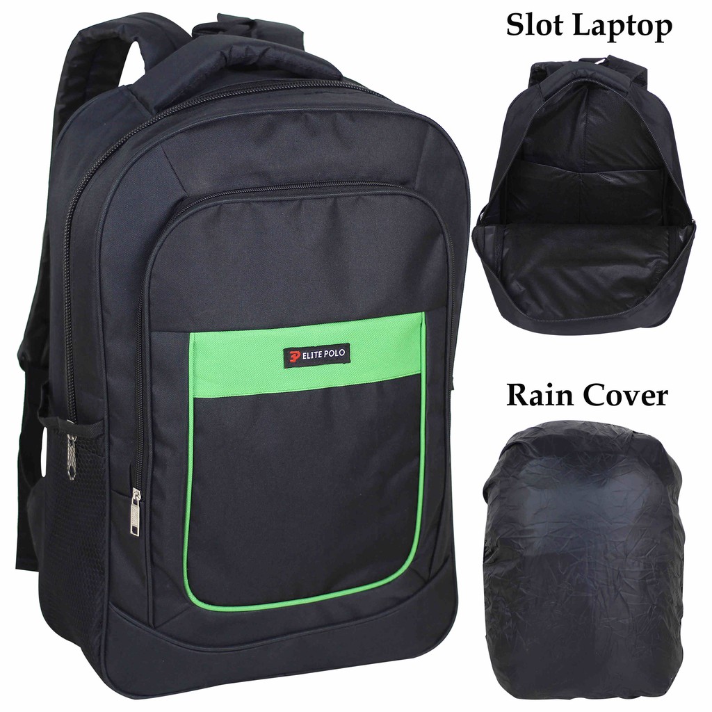 BELI 1 GRATIS 1 Backpack Gendong Polo Tas Sekolah Cowok SMP SMA Free Slingbag Polo Selempang Pria