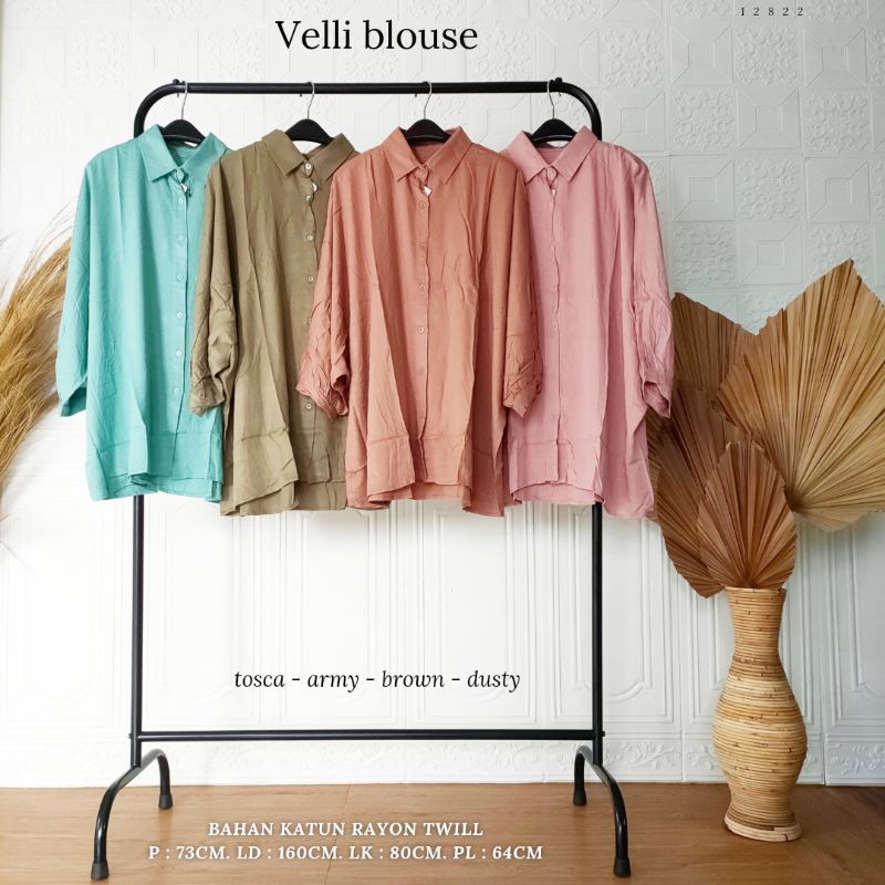 Velli blouse / blouse jumbo / blouse rayon jumbo / blouse rayon polos / blouse busui