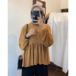 BLOUSE KATUN RAYON CRINKLE / BLOUSE MUSLIM WANITA
