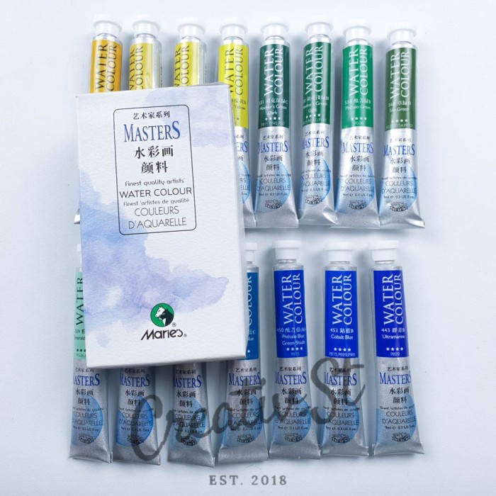 

air-cat- cat air maries artist masters water color 9 ml part 2 yellow green blu - 218 b gamboge