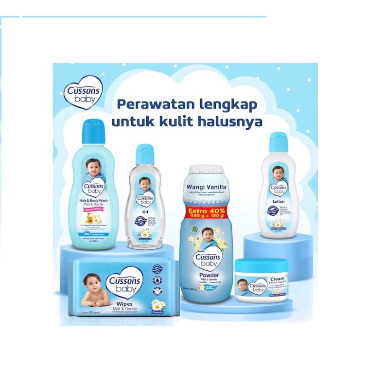 Gift Box Cussons Baby Paket Hampers Isi Perlengkapan Perawatan Bayi/Kado Untuk Bayi Baru Lahir(Newborn)