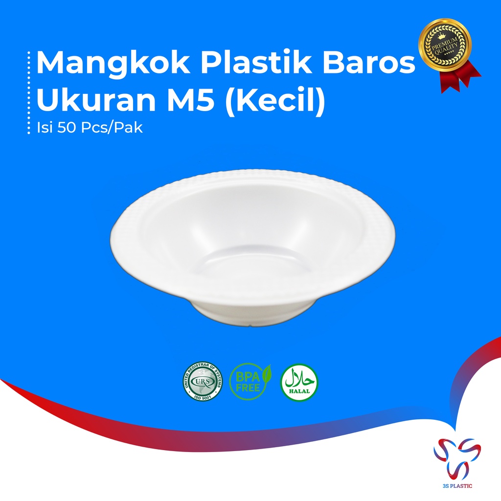 Jual Mangkok Plastik Ukuran M5 Kecil Mangkok Pesta Ulang Tahun