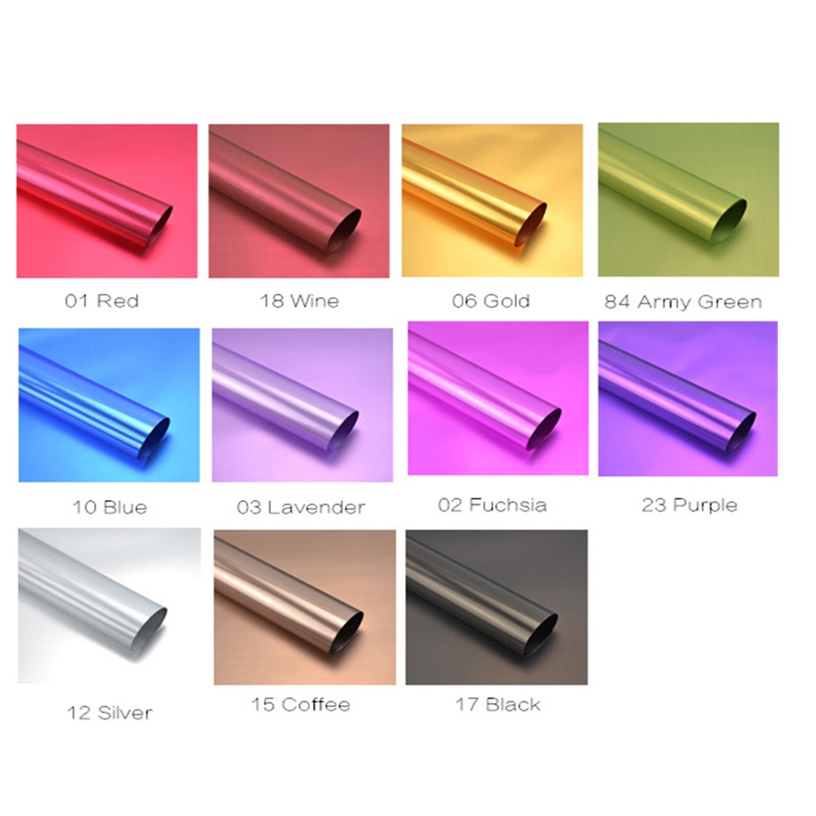 

Metallic Matte Cellophane (LEMBARAN ; 60 x 60cm) Kertas Bunga Wrapping Paper