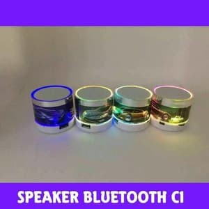 Speaker Bluetooth ORI Original Mini LED C1 Motif Mobil Praktis Grosir