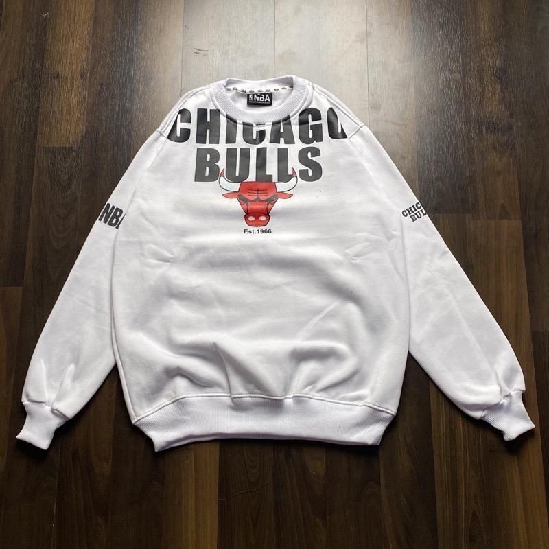 Crewneck Chicago Bulls White