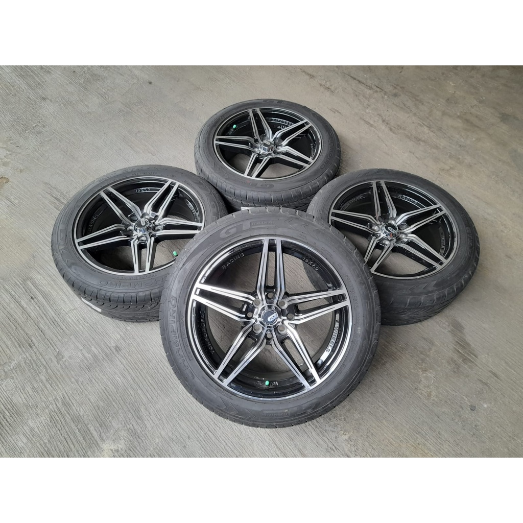 Velg Mobil Bekas Ring 16 Adv Pcd 4x100-4x114,3 + Ban 195 55 R16