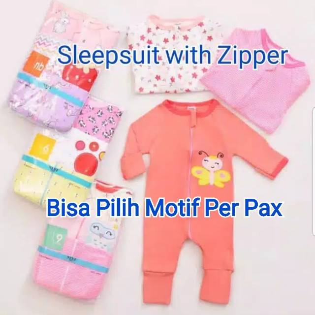 Sleepsuit baby PREMIUM/ sleepsuit baby with Zipper PREMIUM kode G