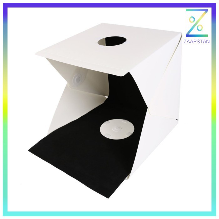 Photo Studio Mini Magnetic dengan Lampu LED Size Large - White