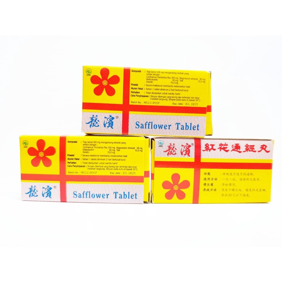 Safflower Tablet isi 2s - Membantu Melancarkan Haid