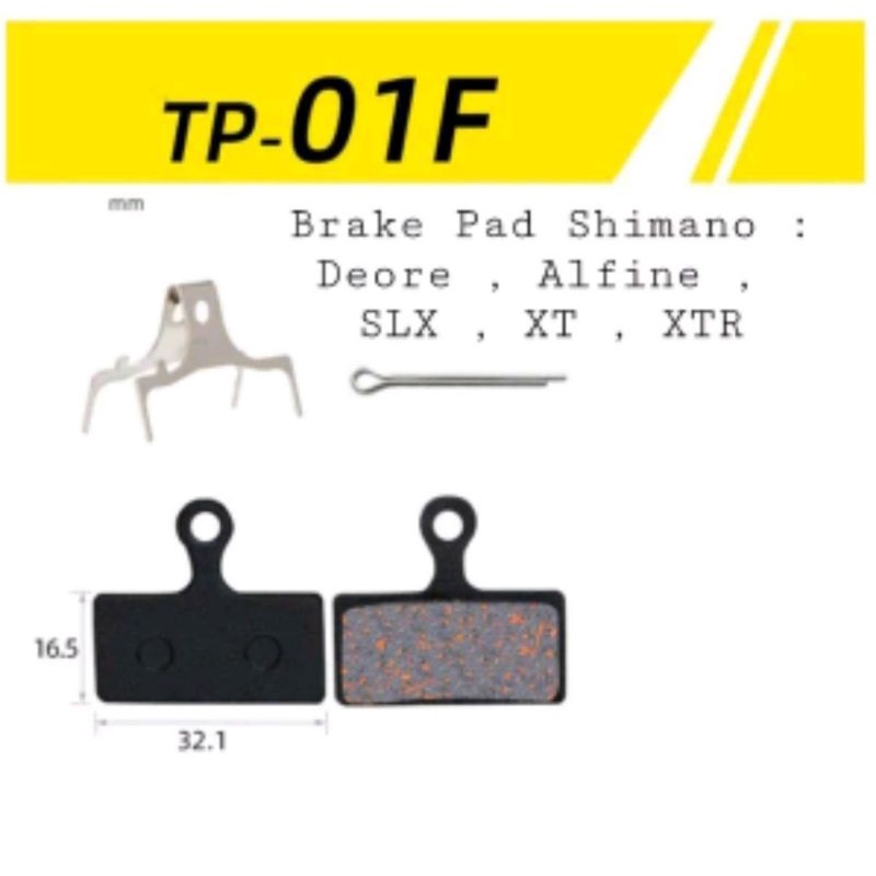 Brake Pad Kampas Rem Shimano Deore Alfine SLX XT XTR - Brake Pads Resin Semi Metal M6000 M615