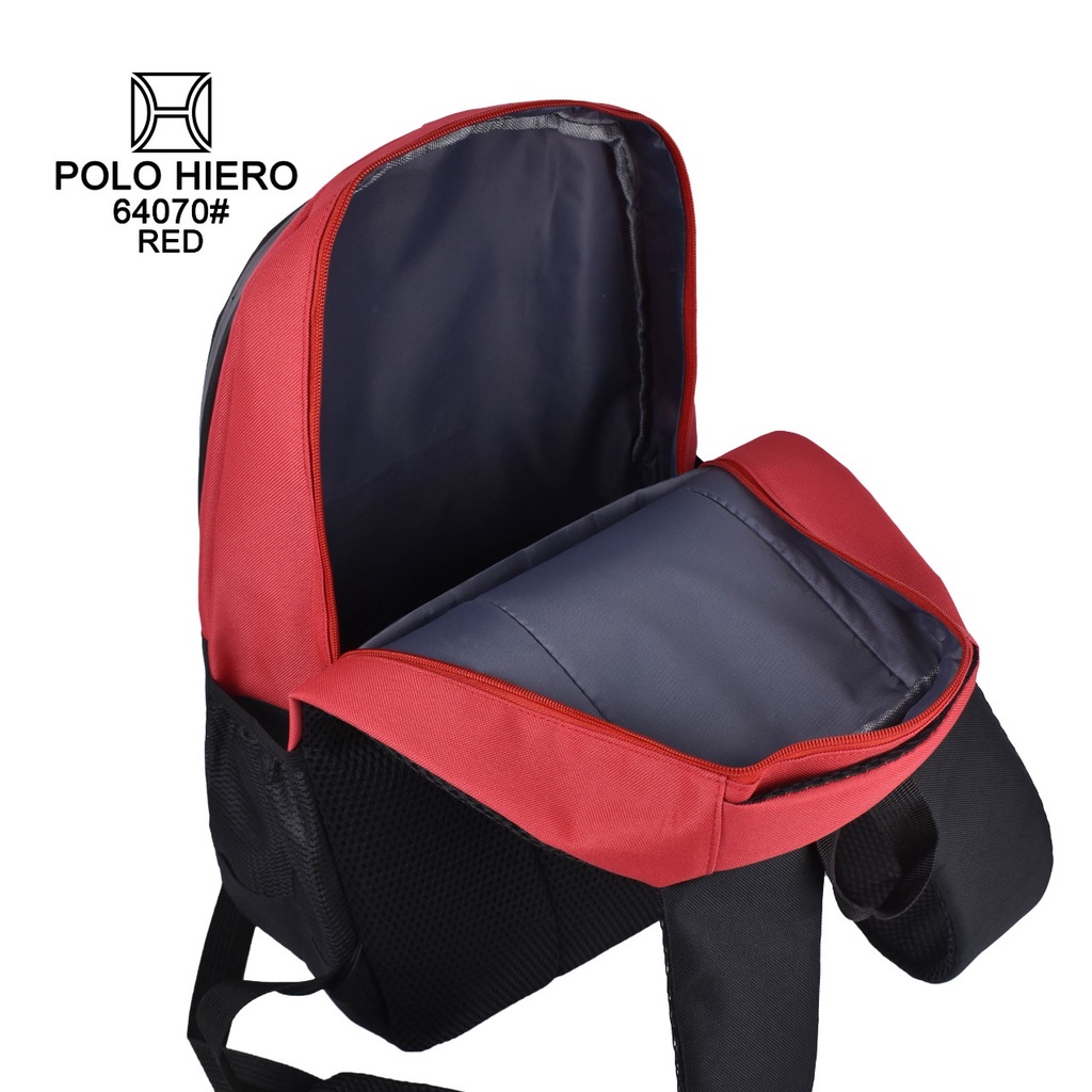 (RF) Tas Sekolah Polo Hiero N64070 Tas Ransel Laptop Fashion Tas Pria Backpack Fashion Tas Ransel Punggung