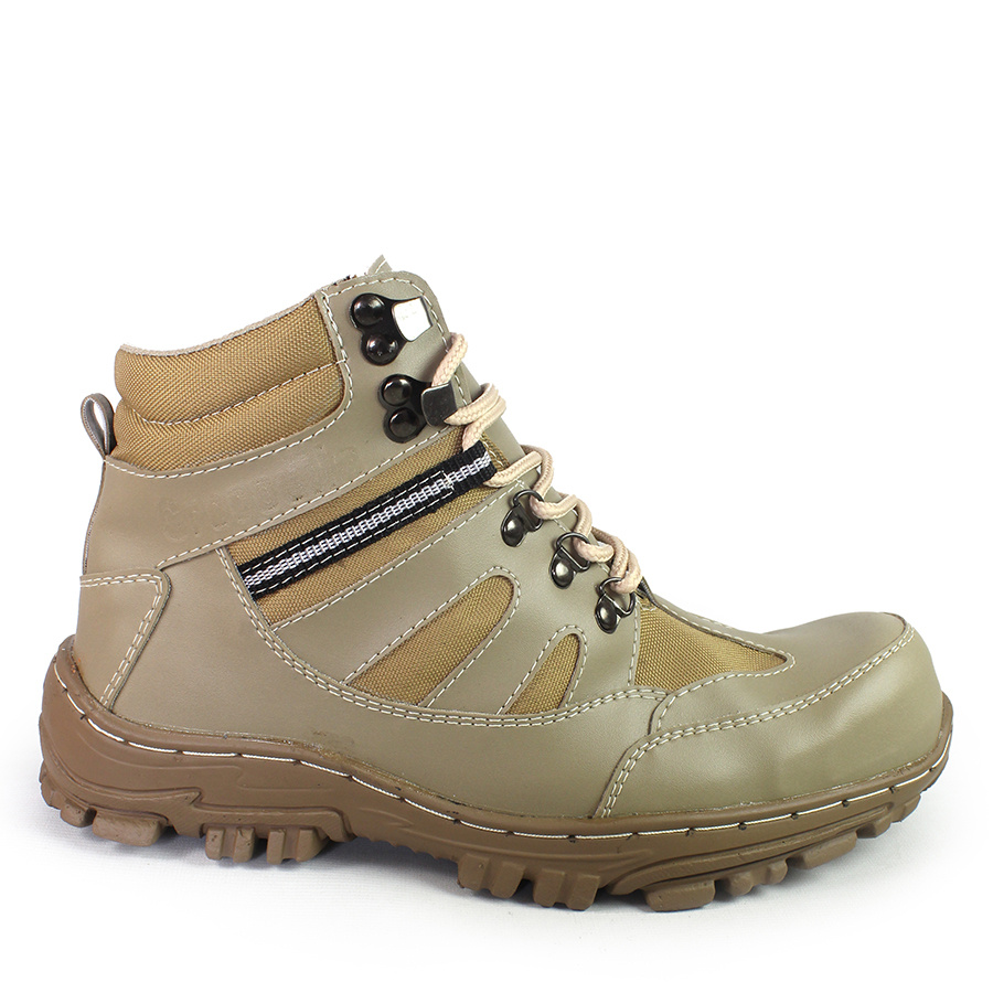 SEPATU SAFETY BOOTS TERMURAH PRIA UJUNG BESI ARMOUR (COD) - Piwpiw.id /Krem/Coklat/Hitam