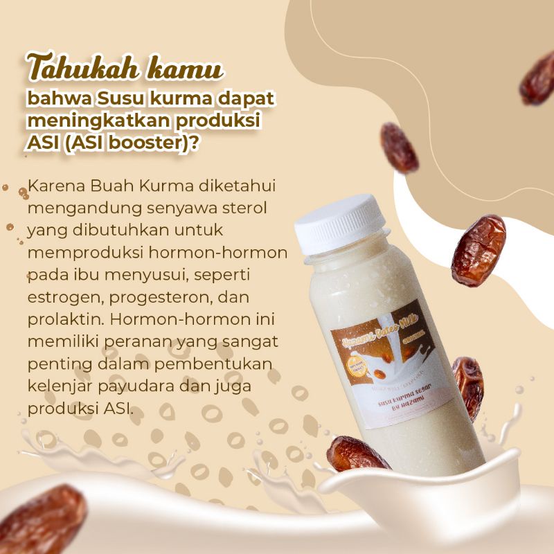 

Hazami Dates Milk Original 250ml Susu Kurma Premium Tanpa Ampas by slow squeezing technology